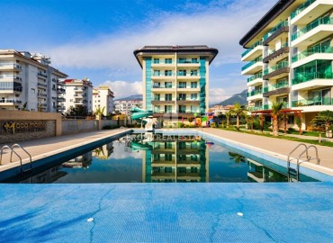 View duplex apartment 2+1, with designer interior, 100 meters from the sea, Kestel, Alanya, 180 m2 ID-15022 фото-1
