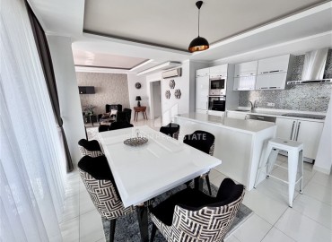 View duplex apartment 2+1, with designer interior, 100 meters from the sea, Kestel, Alanya, 180 m2 ID-15022 фото-5