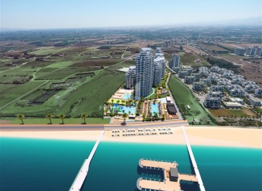 Уникальное предложение для инвестиций по низкой цене: апартаменты 34-230м2, на первой береговой линии. Район Газиверен, Северный Кипр ID-14639 фото-3