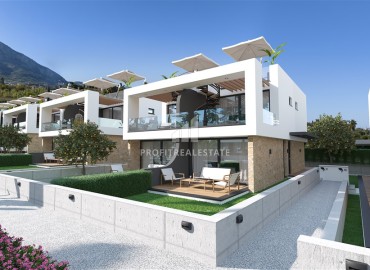 Инвестиционный проект класса люкс в 100 метрах от моря — виллы в комплексе с частным пляжем 104-208м2, Лапта, Северный Кипр ID-13762 фото-16
