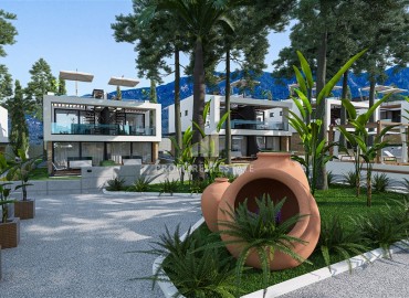 Инвестиционный проект класса люкс в 100 метрах от моря — виллы в комплексе с частным пляжем 104-208м2, Лапта, Северный Кипр ID-13762 фото-20