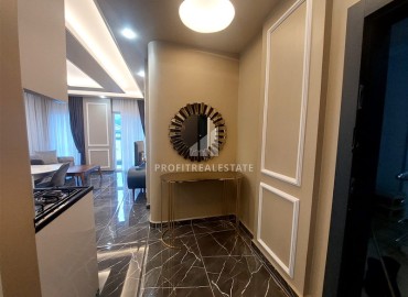 Luxurious one bedroom apartment 55 m², with designer interior and glazed balcony Oba, Alanya ID-15047 фото-8