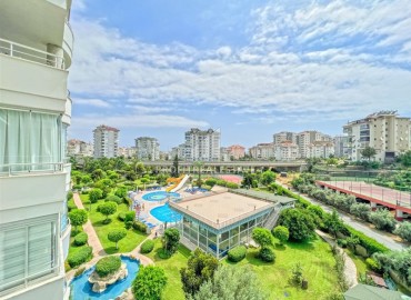 Elegant furnished apartment 2+1, 118 m2, with glazed balcony, in a residence with facilities, Cikcilli, Alanya ID-15065 фото-23