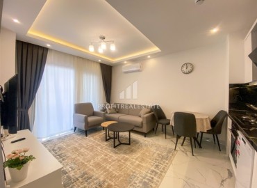 Уютная меблированная двухкомнатная квартира 43м², в новом комплексе с инфраструктурой, в центре Аланьи ID-15067 фото-3