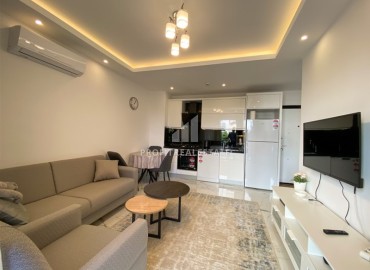 Уютная меблированная двухкомнатная квартира 43м², в новом комплексе с инфраструктурой, в центре Аланьи ID-15067 фото-11