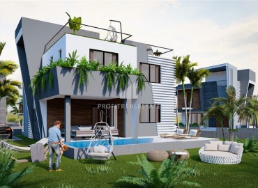 Новый инвестиционный проект класса люкс: комплекс вилл 232-250м² с личными бассейнами и садами, Искеле, Северный Кипр ID-15087 фото-2