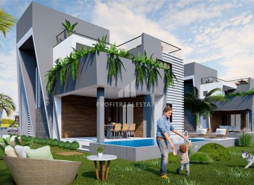 Новый инвестиционный проект класса люкс: комплекс вилл 232-250м² с личными бассейнами и садами, Искеле, Северный Кипр ID-15087 фото-4