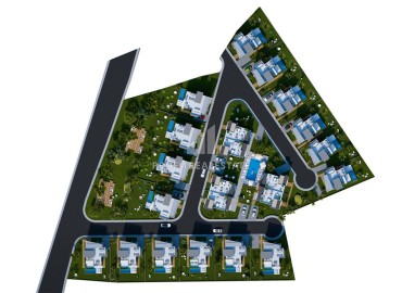 Новый инвестиционный проект класса люкс: комплекс вилл 232-250м² с личными бассейнами и садами, Искеле, Северный Кипр ID-15087 фото-18