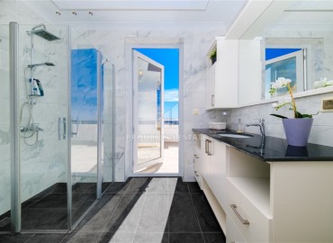 Фешенебельный пентхаус с тремя спальнями, 219м², с великолепным видом на море в районе Авсаллар, Алания ID-15095 фото-14