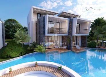 Luxurious investment project 400 meters from the sea - double and detached villas, Lapta, Kyrenia, Northern Cyprus ID-15109 фото-2