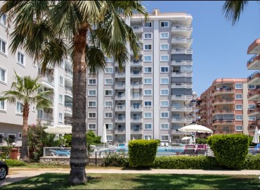 Luxurious furnished apartment 2+1, 115m², with sea views, on the first coastline in Mahmutlar, Alanya ID-15131 фото-1