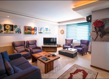 Luxurious furnished apartment 2+1, 115m², with sea views, on the first coastline in Mahmutlar, Alanya ID-15131 фото-5