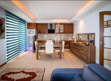 Фешенебельная меблированная квартира 2+1, 115м², с видом на море, на первой береговой линии в Махмутларе, Аланья ID-15131 фото-6