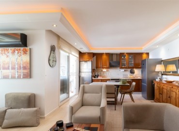 Elegant two bedroom apartment 120 m², with sea views, on the first coastline in Mahmutlar, Alanya ID-15133 фото-14