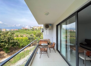 Ready-to-move-in bright one-bedroom apartment 55m², 450 meters from the sea in Kestel, Alanya ID-15135 фото-11