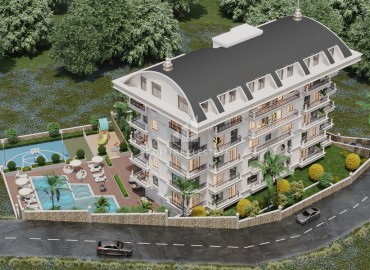 Перспективный инвестиционный проект в 550м от моря в районе Алании – Тосмур: квартиры 1+1 и дуплексы 2+1, 58-115м² ID-15139 фото-5