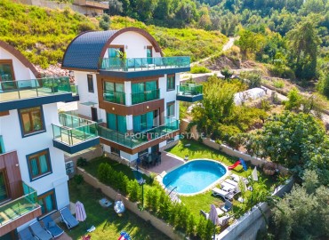 Large three-storey villa, with a private pool and magnificent panoramic views, Bektas, Alanya, 330 m2 ID-15155 фото-1