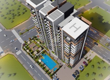 Старт продаж: новый инвестиционный проект в районе Арпачбахшиш, Мерсин, квартиры 75-110м² ID-15157 фото-3