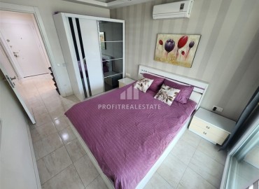 Cozy apartment 1+1, 65m², with glazed balcony, in a residence with extensive facilities in Oba, Alanya ID-15174 фото-5