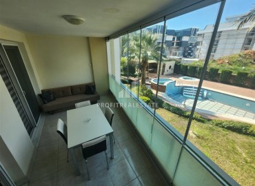Cozy apartment 1+1, 65m², with glazed balcony, in a residence with extensive facilities in Oba, Alanya ID-15174 фото-8