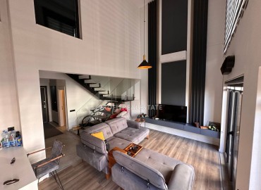 Меблированная дуплекс - вилла 2+1 в стиле «лофт», 120м², в комфортабельной новой резиденции в Арпачбахшиш, Эрдемли ID-15182 фото-5