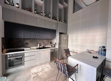 Меблированная дуплекс - вилла 2+1 в стиле «лофт», 120м², в комфортабельной новой резиденции в Арпачбахшиш, Эрдемли ID-15182 фото-7