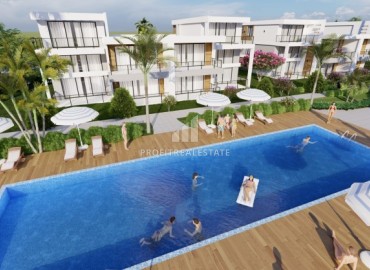 Двухэтажные виллы с террасой на крыше, в 350 метрах от пляжа. Новый инвестиционный проект в Искеле, Северный Кипр, 127 м2 ID-15191 фото-4