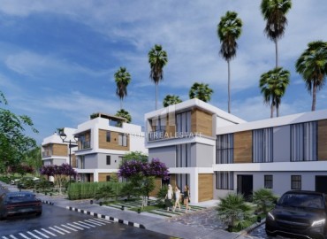 Двухэтажные виллы с террасой на крыше, в 350 метрах от пляжа. Новый инвестиционный проект в Искеле, Северный Кипр, 127 м2 ID-15191 фото-5