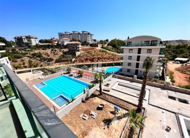 One-room apartment, 50 m², fully finished, in a new residence with facilities in the Oba area, Alanya ID-15200 фото-19