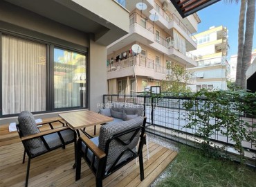 Great offer: furnished two-bedroom apartment with access to the garden, 100m² near Cleopatra Beach, Alanya ID-15219 фото-15