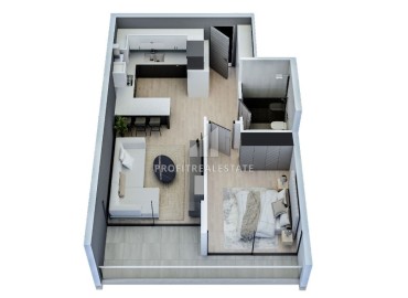 Апартаменты 1+1, 70м², в строящемся масштабном элитном комплексе в районе Томюк, Эрдемли ID-15268 фото-6