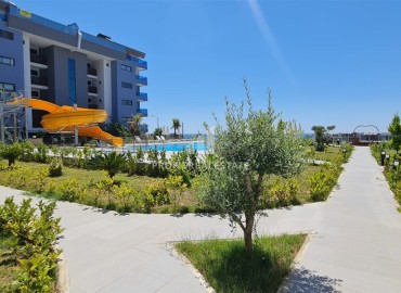 Стильная двухкомнатная квартира, 50м², с выходом в сад в комплексе премиум класса в Каргыджаке, 700м от моря ID-15272 фото-18
