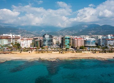 Luxury one-bedroom apartment, 65m², on the first coastline in Oba, Alanya ID-15321 фото-20