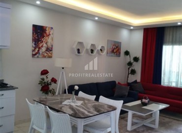 Comfortable apartment 350m from the sea: furnished one-bedroom apartment, 60m² in Mahmutlar, Alanya ID-15352 фото-4