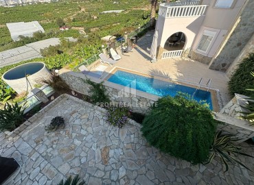 Furnished villa 3+1, 225m², with private pool and excellent views in Alanya - Kargicak ID-15356 фото-19