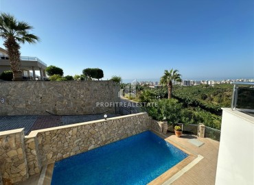 Furnished villa 3+1, 225m², with private pool and excellent views in Alanya - Kargicak ID-15356 фото-20