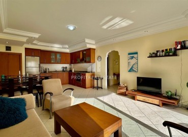 Меблированная квартира с двумя спальнями, 100м², в комплексе с бассейном, в 150м от моря в районе Алании Оба ID-15392 фото-4