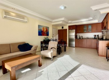 Меблированная квартира с двумя спальнями, 100м², в комплексе с бассейном, в 150м от моря в районе Алании Оба ID-15392 фото-6