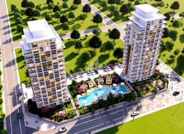 Apartment 1+1 and 2+1, 60-95m², in a premium class residence under construction in Teje, Mersin, with installments from the developer ID-15406 фото-4