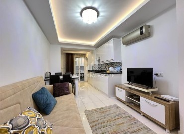 Stylish furnished one-bedroom apartment 60m², in a residence with facilities, in the center of Alanya ID-15491 фото-7
