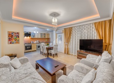 Красивая элегантная меблированная квартира 2+1, 110м², с панорамным видом на Средиземное море, в Махмутларе, Аланья ID-15496 фото-3