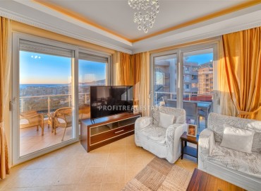 Beautiful elegant furnished apartment 2+1, 110m², with panoramic views of the Mediterranean Sea, in Mahmutlar, Alanya ID-15496 фото-4
