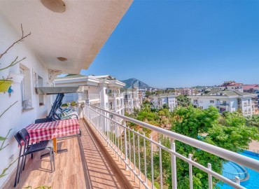 Spacious three bedroom duplex in a well-kept and green residence in Oba district, Alanya, 190 m2 ID-15497 фото-13