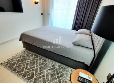 Spacious stylish apartment 1+1, 65m², 150 meters from the beach, in a residence with facilities, Kargicak, Alanya ID-15505 фото-12