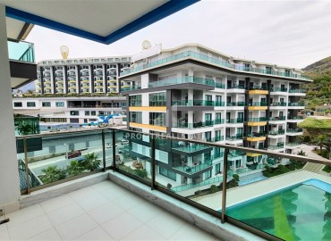 Просторная стильная квартира 1+1, 65м², в 150 метрах от пляжа, в комплексе с инфраструктурой, Каргыджак, Аланья ID-15505 фото-17