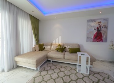 Bright furnished apartment 1+1, 55m², in a residence with the facilities of a five-star hotel, Oba, Alanya ID-15524 фото-4
