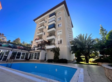 Furnished garden duplex 3+2, 140m², in a residence with a swimming pool in Cikcilli, Alanya ID-15530 фото-1