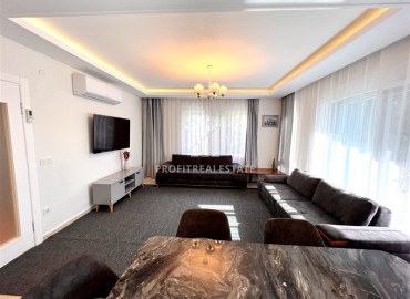 Furnished garden duplex 3+2, 140m², in a residence with a swimming pool in Cikcilli, Alanya ID-15530 фото-3