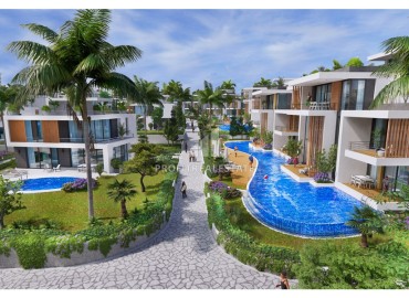 Квартиры и виллы с собственным бассейном, в новом жилом проекте с высокой доходностью, Татлысу, Фамагуста, Северный Кипр, 42-222 м2 ID-15551 фото-1