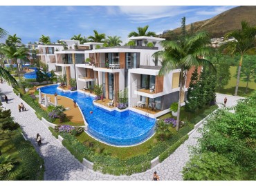 Квартиры и виллы с собственным бассейном, в новом жилом проекте с высокой доходностью, Татлысу, Фамагуста, Северный Кипр, 42-222 м2 ID-15551 фото-4